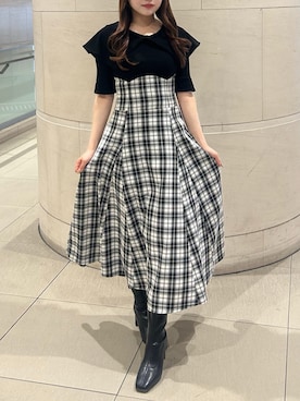 「dazzlin（ダズリン）のアイテム」を使った、aikoさん（レディース・158cm）の春コーディネート