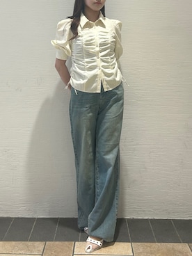 「dazzlin（ダズリン）のアイテム」を使った、aikoさん（骨格ストレート・レディース・158cm）の夏コーディネート