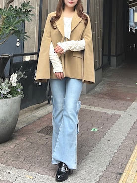 「dazzlin（ダズリン）のアイテム（パンツ）」を使った、aikoさん（レディース・158cm）の春コーディネート