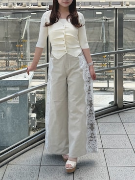 「dazzlin（ダズリン）のアイテム」を使った、aikoさん（レディース・158cm）の夏コーディネート