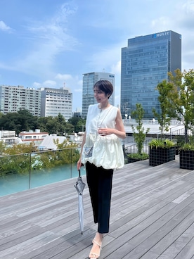 「&. NOSTALGIA（アンドドットノスタルジア）のアイテム」を使った、yukiさん（レディース・158cm）の夏コーディネート