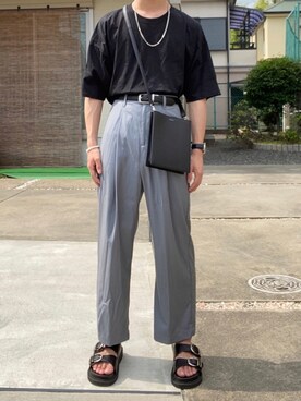 ショルダーバッグを使った お出かけコーデ のメンズ人気ファッションコーディネート Wear