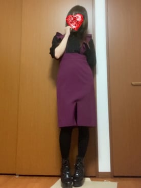 「EATME」｜「アイテム（ワンピース/ドレス）」を使った、Rさん（レディース・158cm）の秋コーディネート