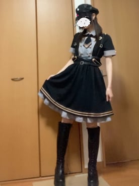 「EATME」｜「アイテム（ハンチング/ベレー帽）」を使った、Rさん（レディース・158cm）の冬コーディネート