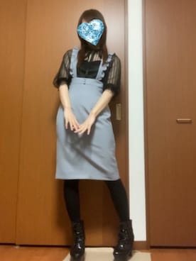「EATME」｜「アイテム（ワンピース/ドレス）」を使った、Rさん（レディース・158cm）の秋コーディネート