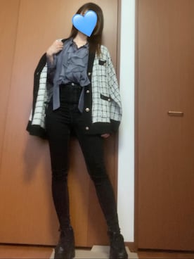 「PRIVATE  BEACH（プライベートビーチ）のアイテム」を使った、Rさん（レディース・158cm）の秋コーディネート