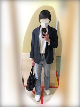 「アイテム（トートバッグ）」を使った、Mamiさん（メンズ・175cm）の春コーディネート