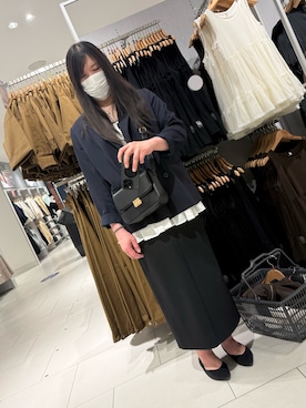 「アイテム（スカート）」を使った、Mamiさん（メンズ・175cm）の春コーディネート