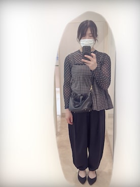「しまむら（シマムラ）のアイテム（ショルダーバッグ）」を使った、Mamiさん（メンズ・175cm）の秋コーディネート