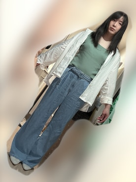 「アイテム（バレエシューズ）」を使った、Mamiさん（メンズ・175cm）の夏コーディネート