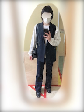 「フレアデニム」｜Mamiさん（メンズ・175cm）の春コーディネート