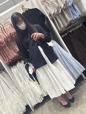 「アイテム（スカート）」を使った、Mamiさん（メンズ・175cm）の春コーディネート