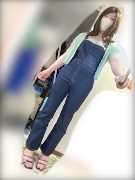 「アイテム（サロペット/オーバーオール）」を使った、Mamiさん（メンズ・175cm）の春コーディネート