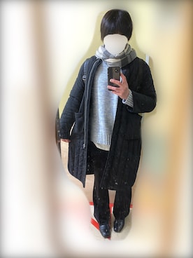 「ローゲージタートルネックセーター」｜Mamiさん（メンズ・175cm）の冬コーディネート