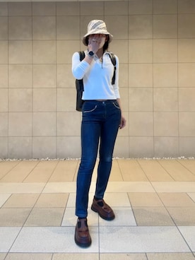 「BURBERRY（バーバリー）のアイテム」を使った、しゅせさん（レディース・162cm）の春コーディネート