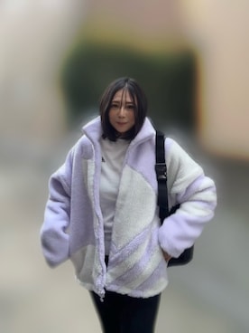 「アイテム（手袋）」を使った、しゅせさん（レディース・162cm）の冬コーディネート