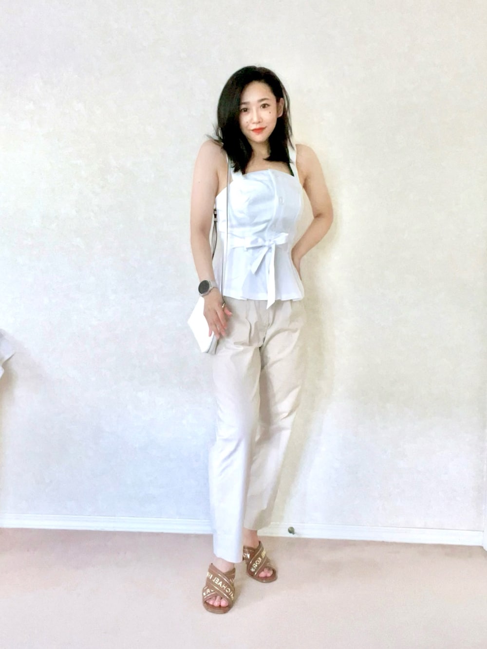 マイケルコース MICHAEL KORS Lorek （PALE GOLD/BLACK TINSEL