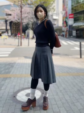 「BURBERRY（バーバリー）のアイテム」を使った、しゅせさん（レディース・162cm）の春コーディネート