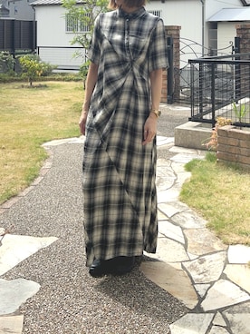 「アイテム（デジタル腕時計）」を使った、naoさん（レディース・159cm）の夏コーディネート