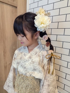「アイテム（水着/着物・浴衣）」を使った、RenRenさん（キッズ・110cm）の夏コーディネート