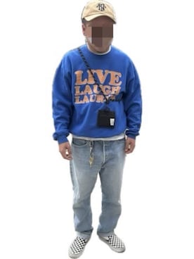 「thisisneverthat（ディスイズネバーザット）のアイテム（帽子）」を使った、inagooさん（メンズ・165cm）の春コーディネート