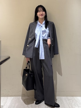 「VIS（ビス）のアイテム（パンツ）」を使った、saraさん（レディース・165cm）の春コーディネート