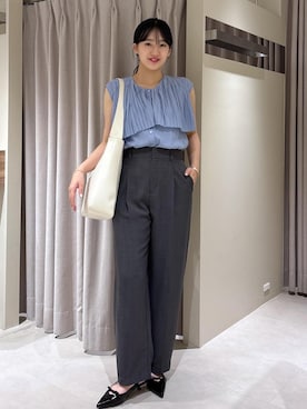 「アイテム（トートバッグ）」を使った、saraさん（レディース・165cm・10代）の夏コーディネート