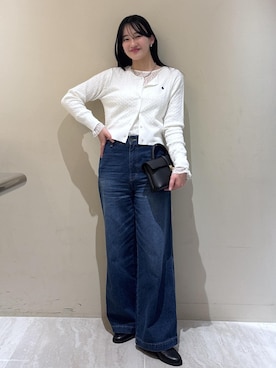 「VIS（ビス）のアイテム（パンツ）」を使った、saraさん（レディース・165cm）の冬コーディネート