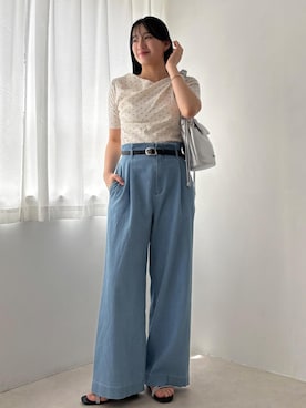 「VIS（ビス）のアイテム」を使った、saraさん（レディース・165cm）の春コーディネート