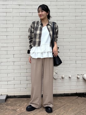 「アイテム（パンツ）」を使った、saraさん（レディース・165cm・10代）の秋コーディネート