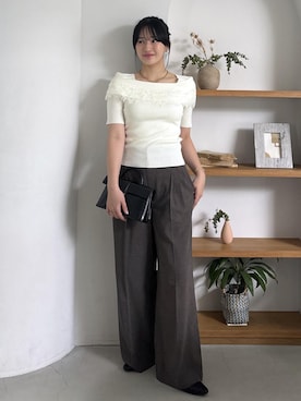 「Juze（ジュゼ）のアイテム」を使った、saraさん（レディース・165cm）の夏コーディネート