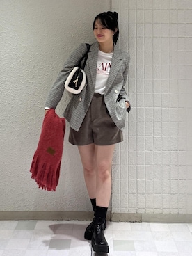 「Juze（ジュゼ）のアイテム」を使った、saraさん（レディース・165cm）の秋コーディネート