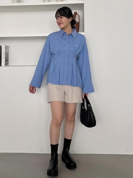 「VIS（ビス）のアイテム」を使った、saraさん（レディース・165cm）の夏コーディネート