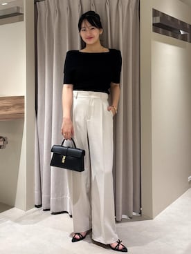 「アイテム（ニット/セーター）」を使った、saraさん（レディース・165cm・10代）の夏コーディネート