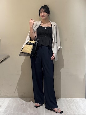 「Juze（ジュゼ）のアイテム」を使った、saraさん（レディース・165cm）の春コーディネート