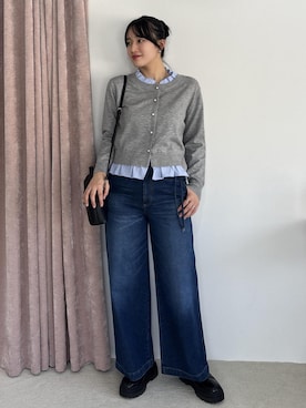 「アイテム（ブーツ）」を使った、saraさん（レディース・165cm・10代）の冬コーディネート