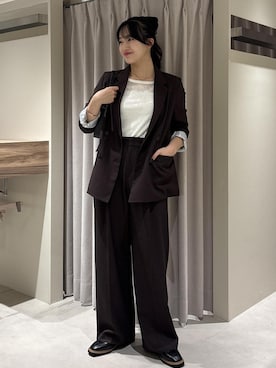 「VIS（ビス）の【180℃美人見え】ハンドルリボンワンショルダーバッグ（ショルダーバッグ）」を使った、saraさん（レディース・165cm・10代）の秋コーディネート