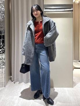 「アイテム（ハンドバッグ）」を使った、saraさん（レディース・165cm・10代）の冬コーディネート