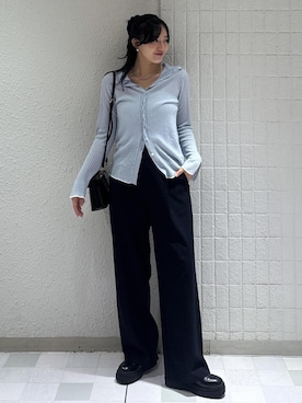 「VIS（ビス）のアイテム（トップス）」を使った、saraさん（レディース・165cm）の秋コーディネート