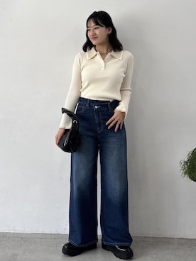 「アイテム（ハンドバッグ）」を使った、saraさん（レディース・165cm・10代）の秋コーディネート