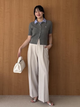 「Juze（ジュゼ）のアイテム」を使った、saraさん（レディース・165cm）の春コーディネート