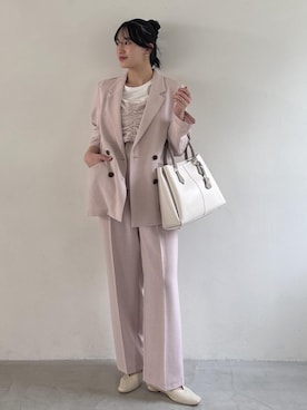 「VIS（ビス）のアイテム（トップス）」を使った、saraさん（レディース・165cm）の春コーディネート