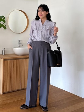 「アイテム（トップス）」を使った、saraさん（レディース・165cm・10代）の秋コーディネート