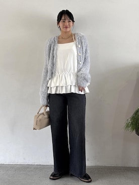 「アイテム（ローファー）」を使った、saraさん（レディース・165cm・10代）の秋コーディネート