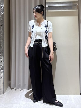 「VIS（ビス）のアイテム（パンツ）」を使った、saraさん（レディース・165cm）の夏コーディネート