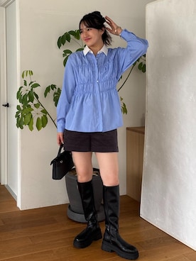 「デートコーデ」｜saraさん（レディース・165cm・10代）の秋コーディネート