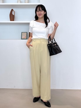 「アイテム（ニット/セーター）」を使った、saraさん（レディース・165cm・10代）の夏コーディネート