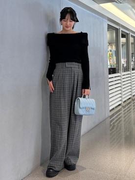 「アイテム（ニット/セーター）」を使った、saraさん（レディース・165cm・10代）の冬コーディネート