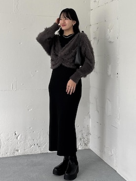 「アイテム（ワンピース/ドレス）」を使った、saraさん（レディース・165cm・10代）の秋コーディネート