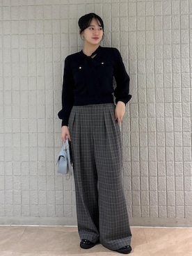 「VIS（ビス）のアイテム（トップス）」を使った、saraさん（レディース・165cm）の冬コーディネート